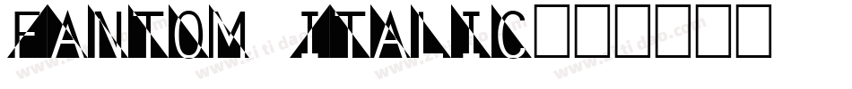 Fantom Italic字体转换